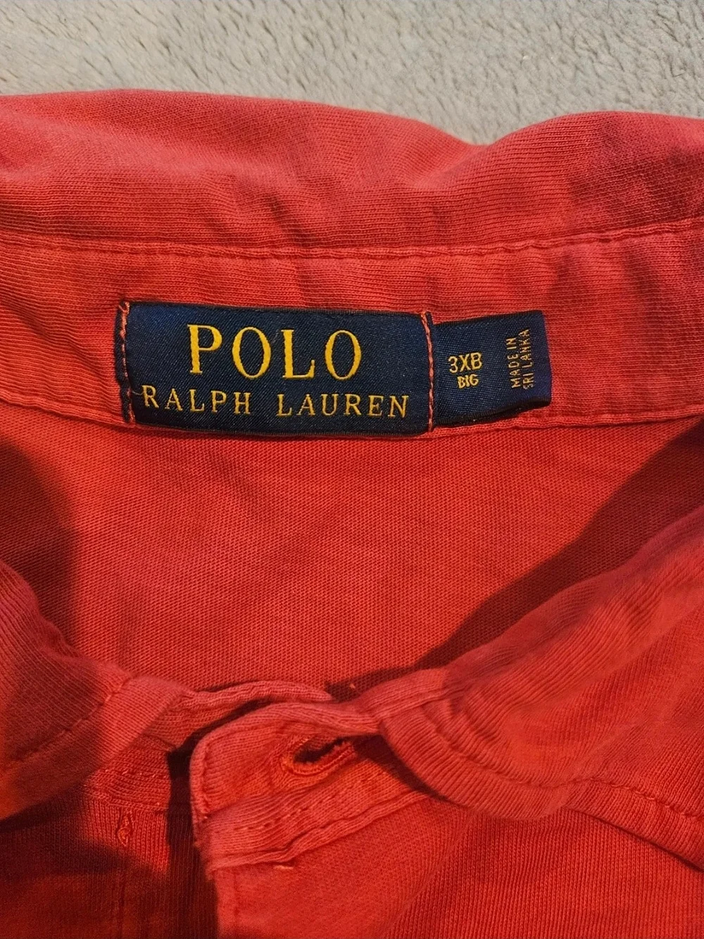 Polo by Ralph Lauren Coral-Red Short Sleeve Polo